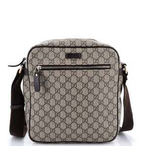 Gucci Front Zip Messenger Gg Coated #190212G86B